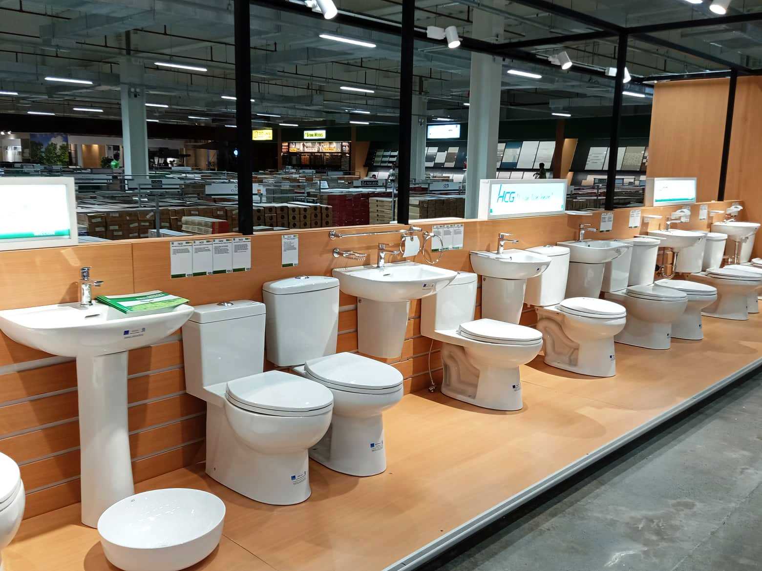 Individual items and packages can be purchased through the store. From wash basins, to water closets, to faucets, HCG’s Showroom is complete for every preference for the home.